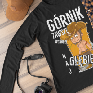 Longsleeve Górnik wchodzi najgłębiej