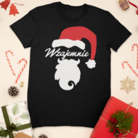 mockup-of-a-t-shirt-surrounded-by-christmas-presents-and-decorations-30632