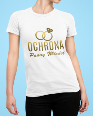 Koszulka Ochrona Panny Młodej Złota Grafika