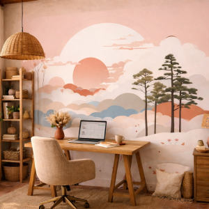 Fototapeta do salonu Terra e Cielo – boho krajobraz