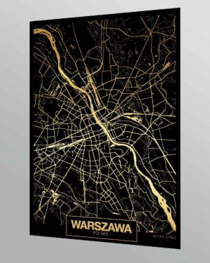 Mapa Warszawa 50x70