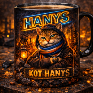 Kubek Kot Hanys – śląski styl