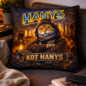 Poduszka Kot Hanys – śląski styl