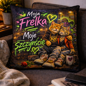 poduszka kot hanys śląska poduszka dekoracyjna 40x40