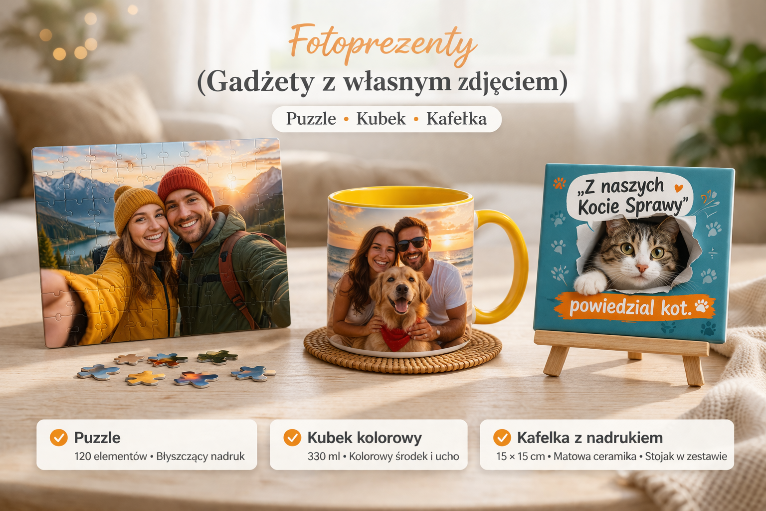 Start 5 Fotoprezenty z personalizowanymi zdjeciami